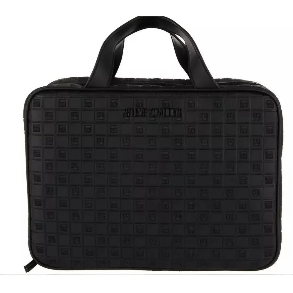 Steve‎ Madden Small Block Logo Weekender Cosmetic Case- Black